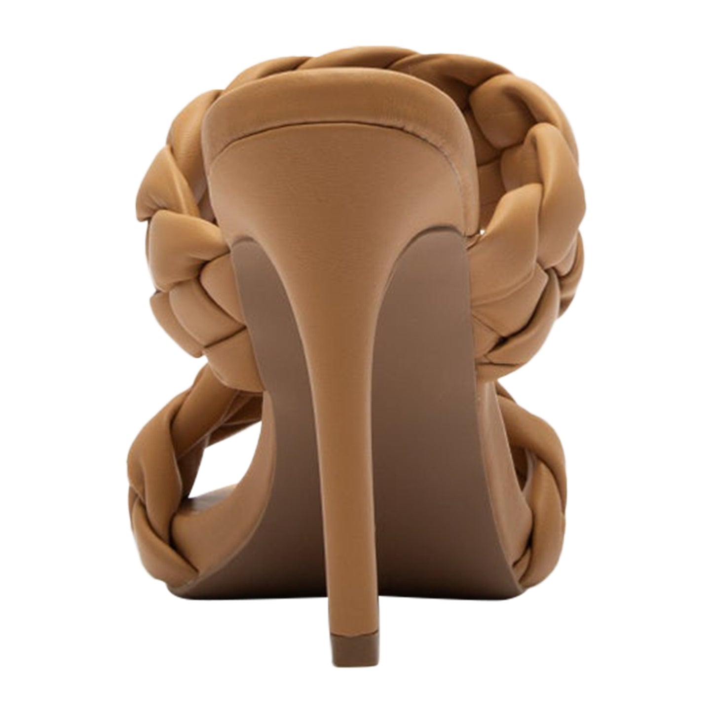 Women's Platform High Heel Sandals Strappy Double Bands Tan