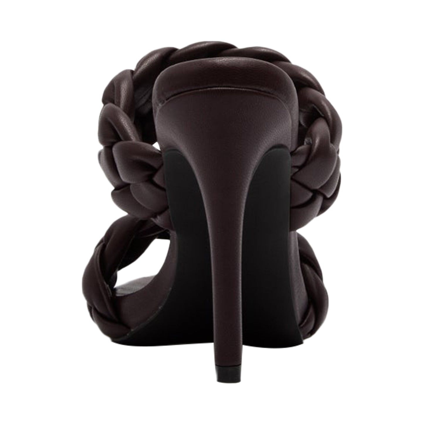 Women's Platform High Heel Sandals Strappy Double Bands Brown