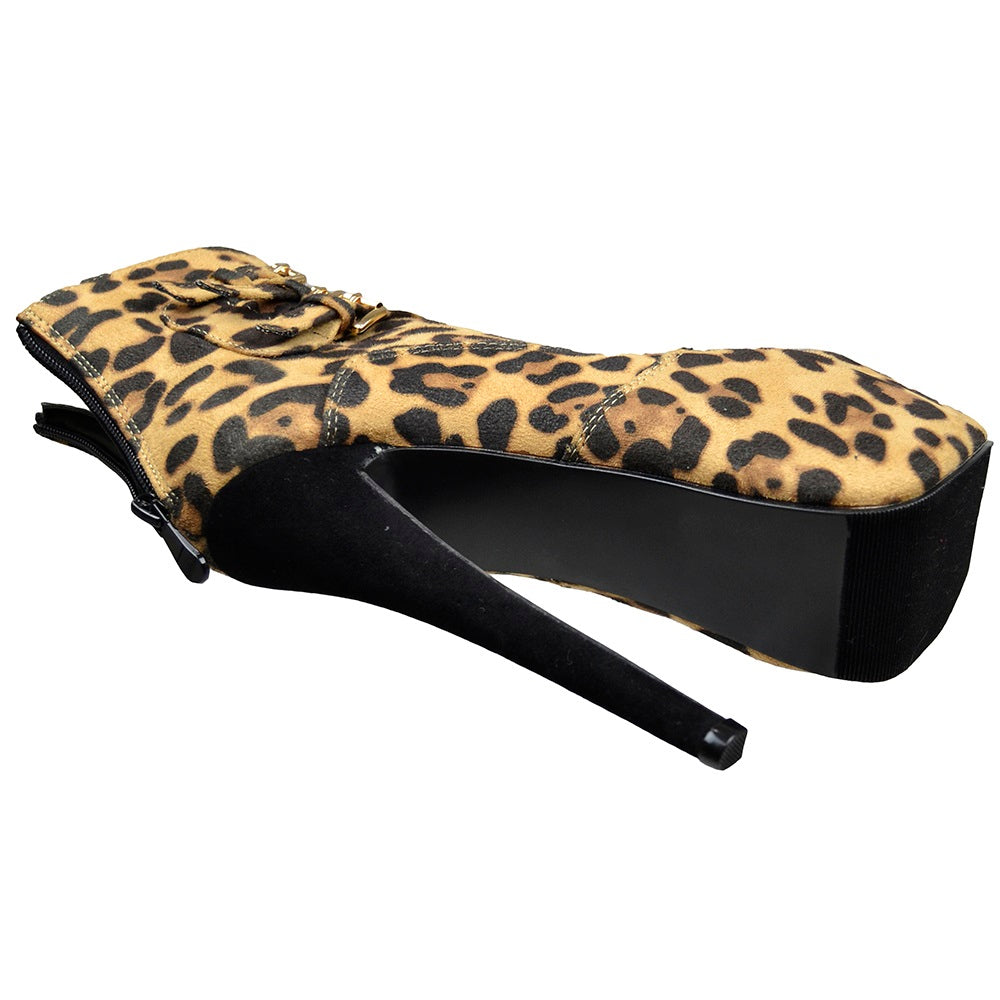 Peep Toe Stiletto Platform Strappy Ankle Boot