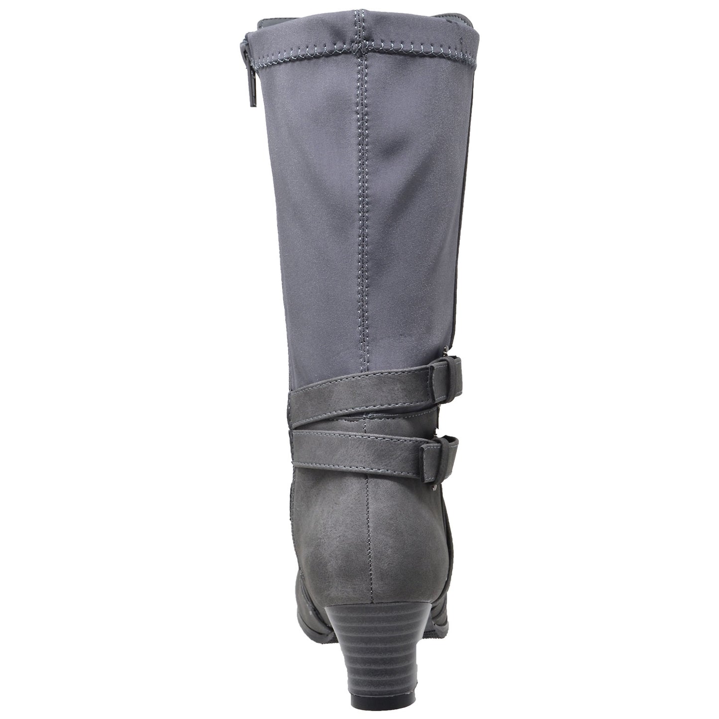 Toddler & Youth Strappy Heeled Mid Calf Boot