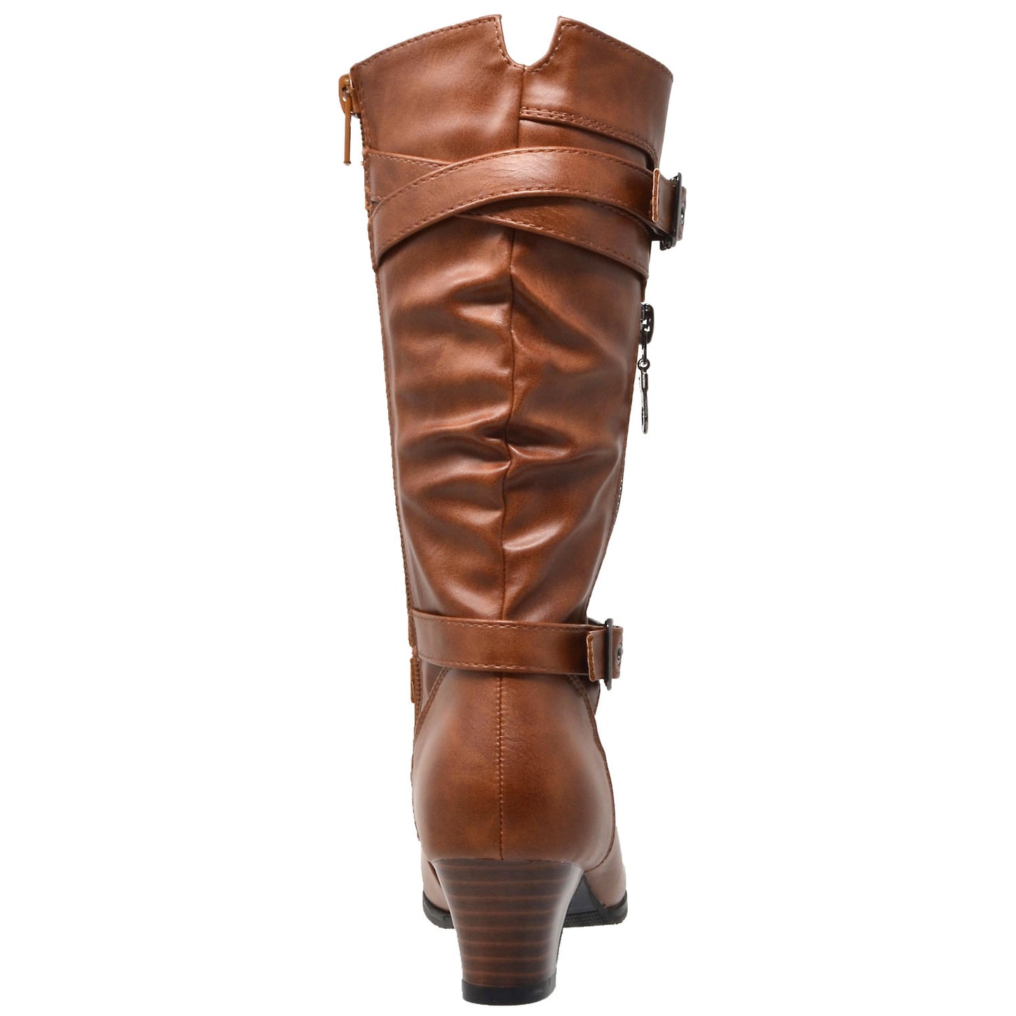 Toddler & Youth Zipper Trim Heeled Mid Calf Boot