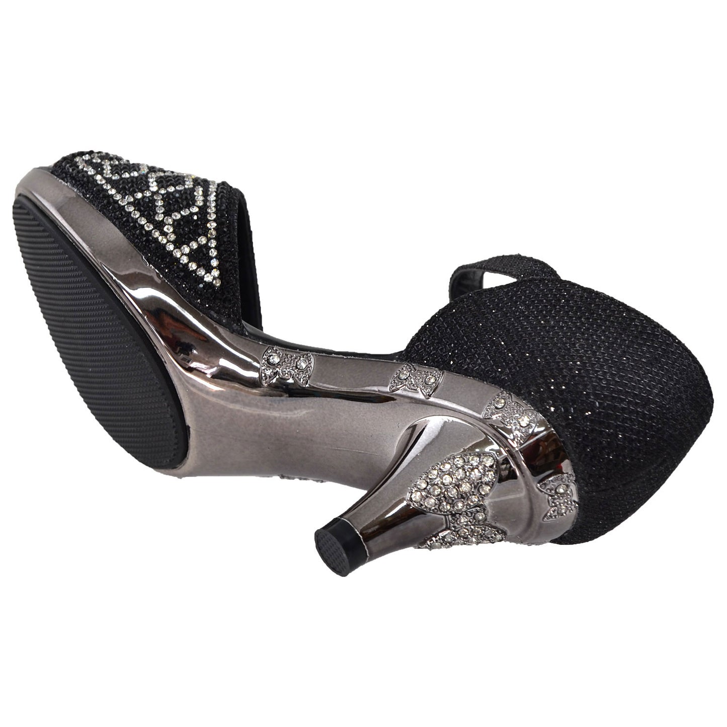 Toddler & Youth Low Heel Glitter Sandal