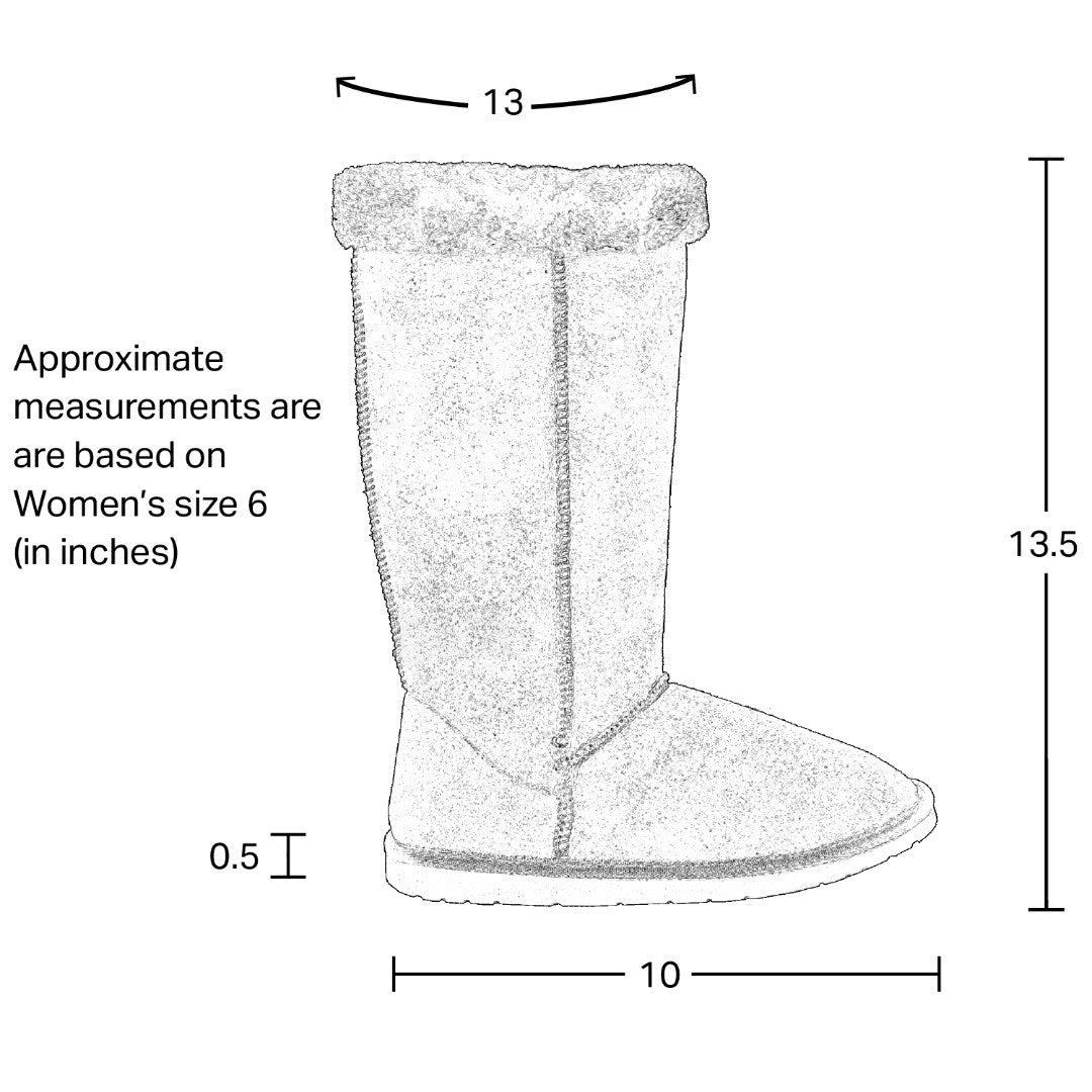 Womens Mid Calf Boots Fur Cuff Trimming Casual Pull on Shoes