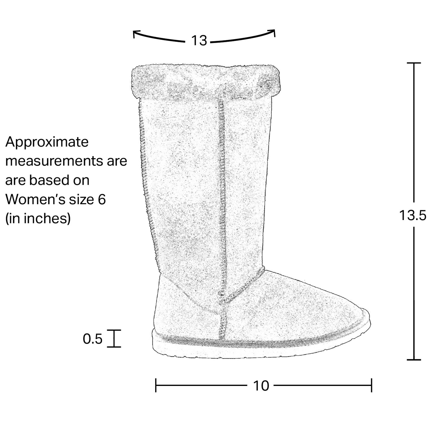 Womens Mid Calf Boots Fur Cuff Trimming Casual Pull on Shoes