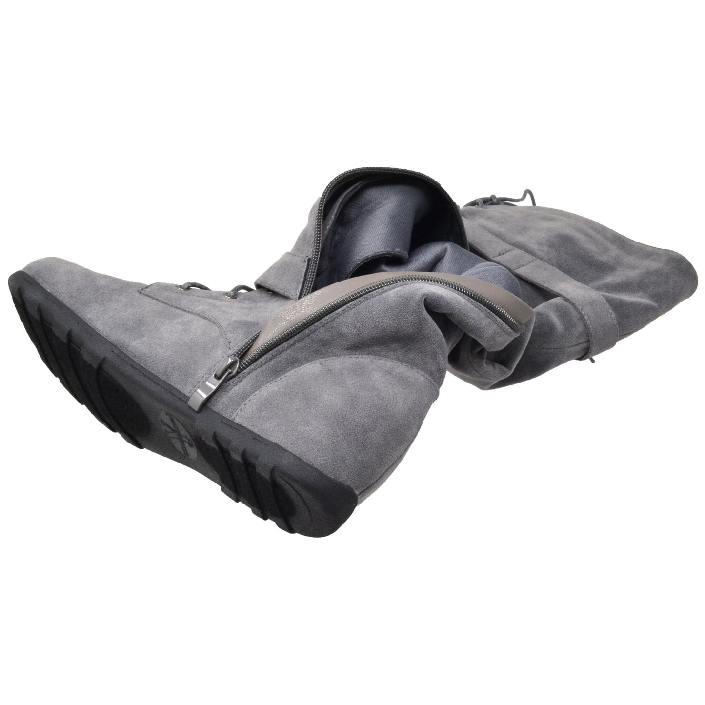 Generation Y Women's Lace Up Combat Knee High Boots