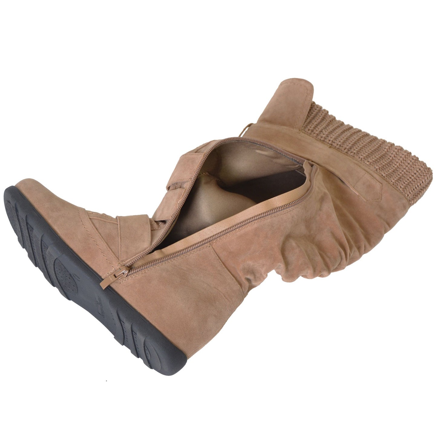 Strappy Knee High Boot