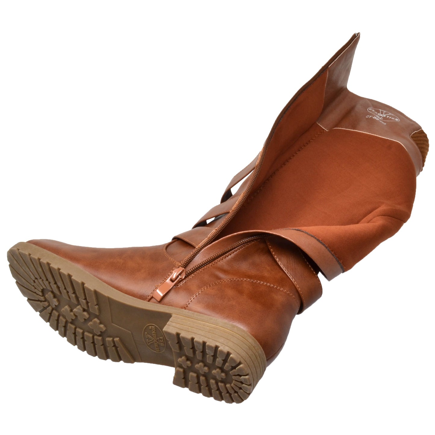 Strappy Knee High Slouch Boot