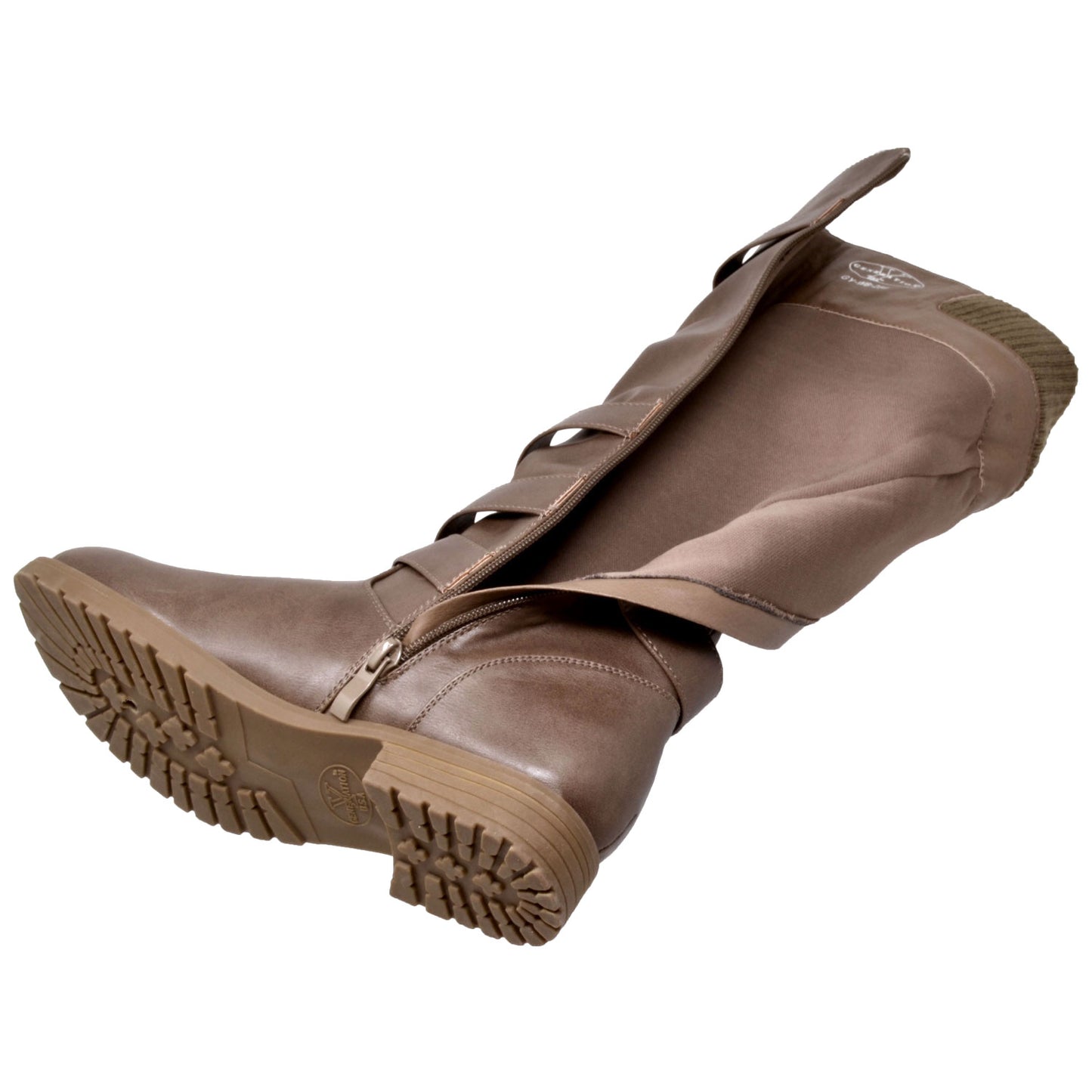 Strappy Knee High Slouch Boot