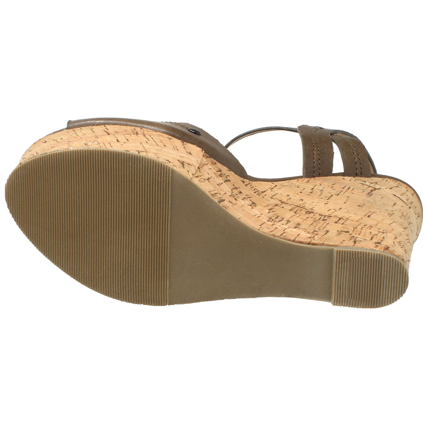 T-Strap Cork Wedge Sandal