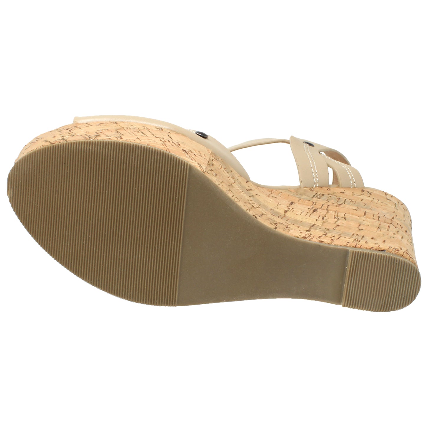 T-Strap Cork Wedge Sandal