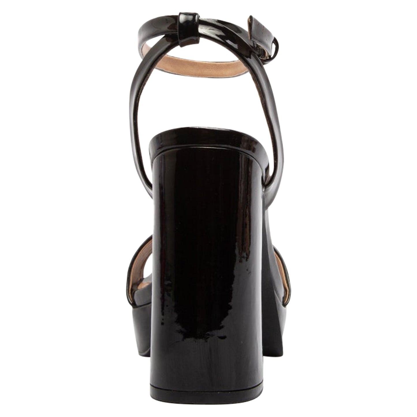 Women's Chunky Block Heel Sandals Ankle Strap Black