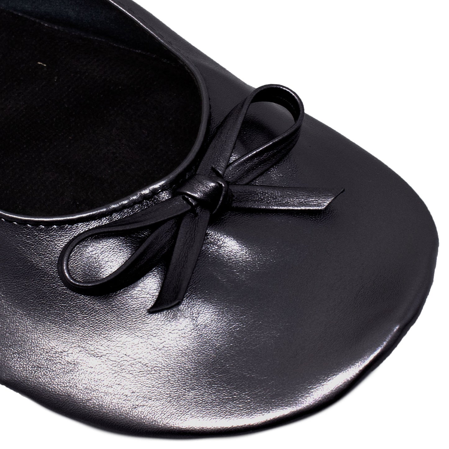 Foldable Ballet Flats Women's Travel Portable Comfortable Shoes Black SOBEYO