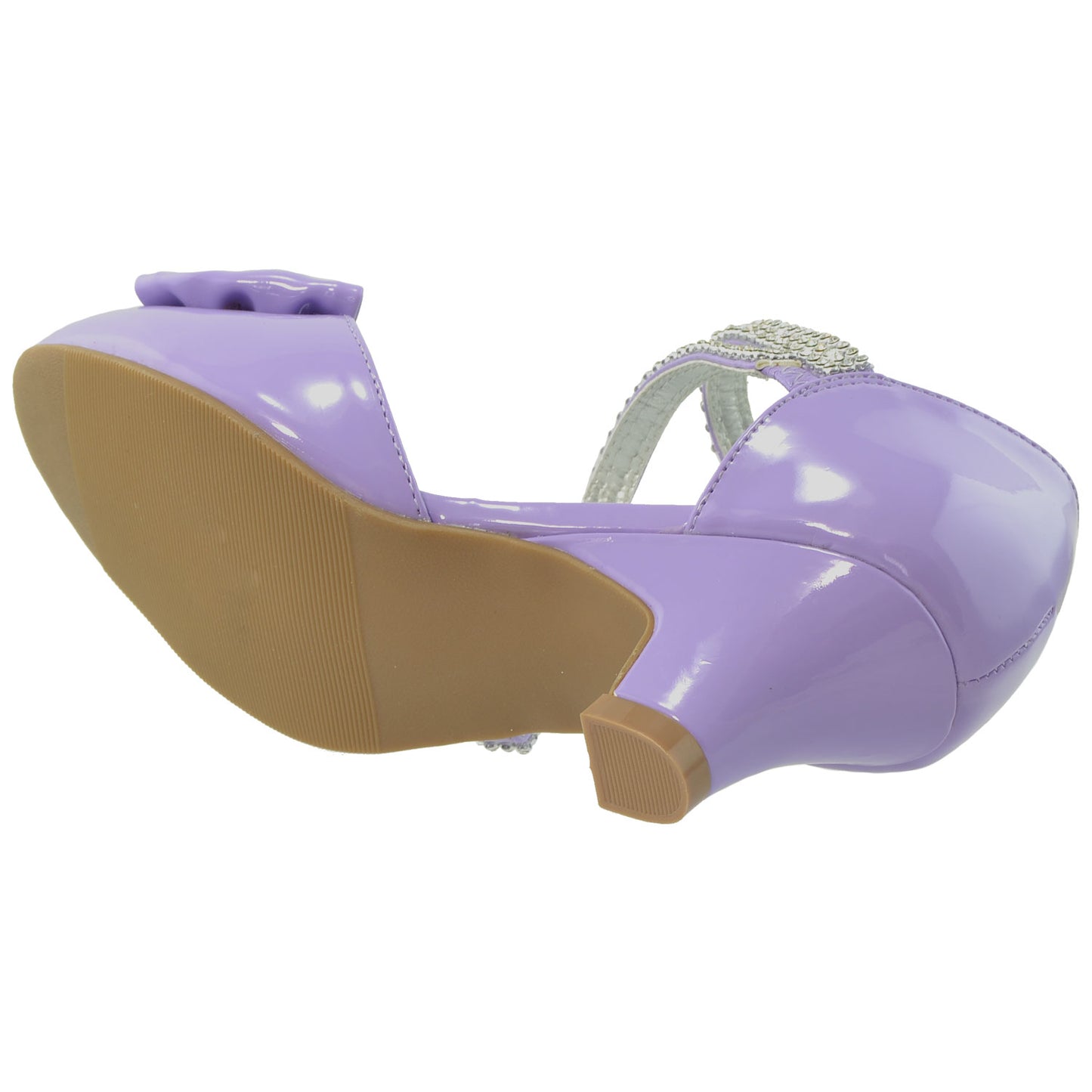 Toddler & Youth Rhinestone Bow Pump