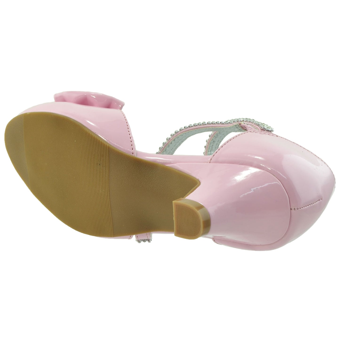 Toddler & Youth Rhinestone Bow Pump