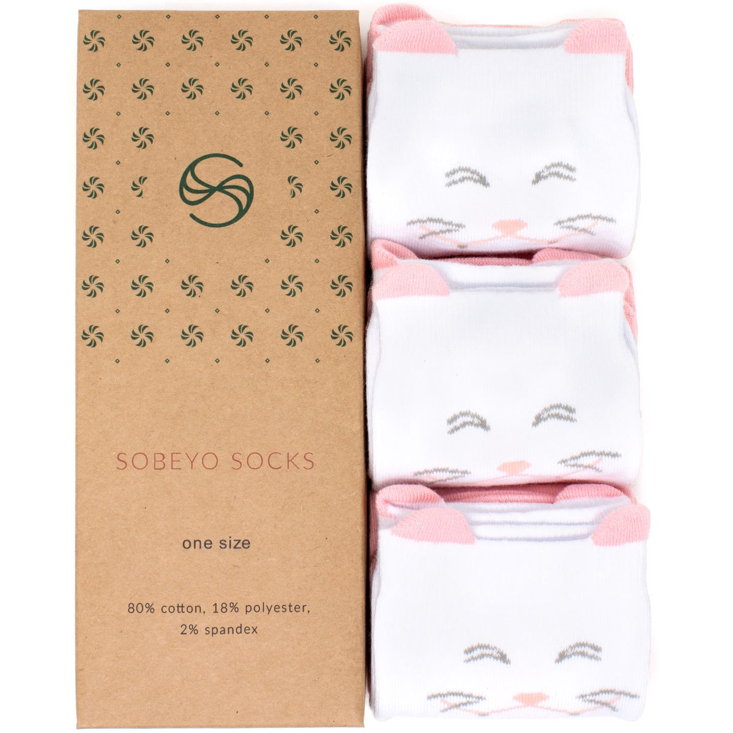 Cat Knee High Sock - 3 Pack