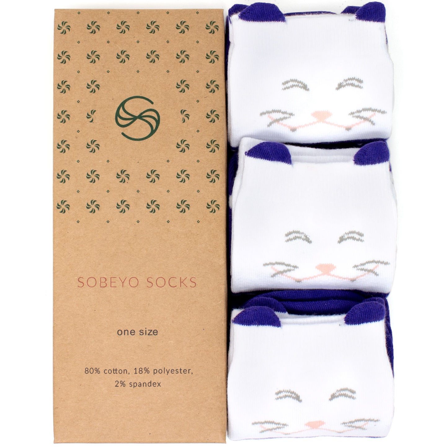 Cat Knee High Sock - 3 Pack