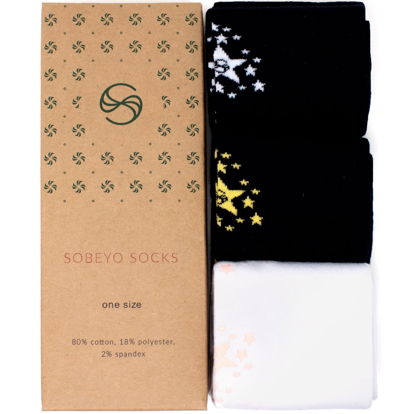 Shooting Star Knee High Sock - 3 Pack