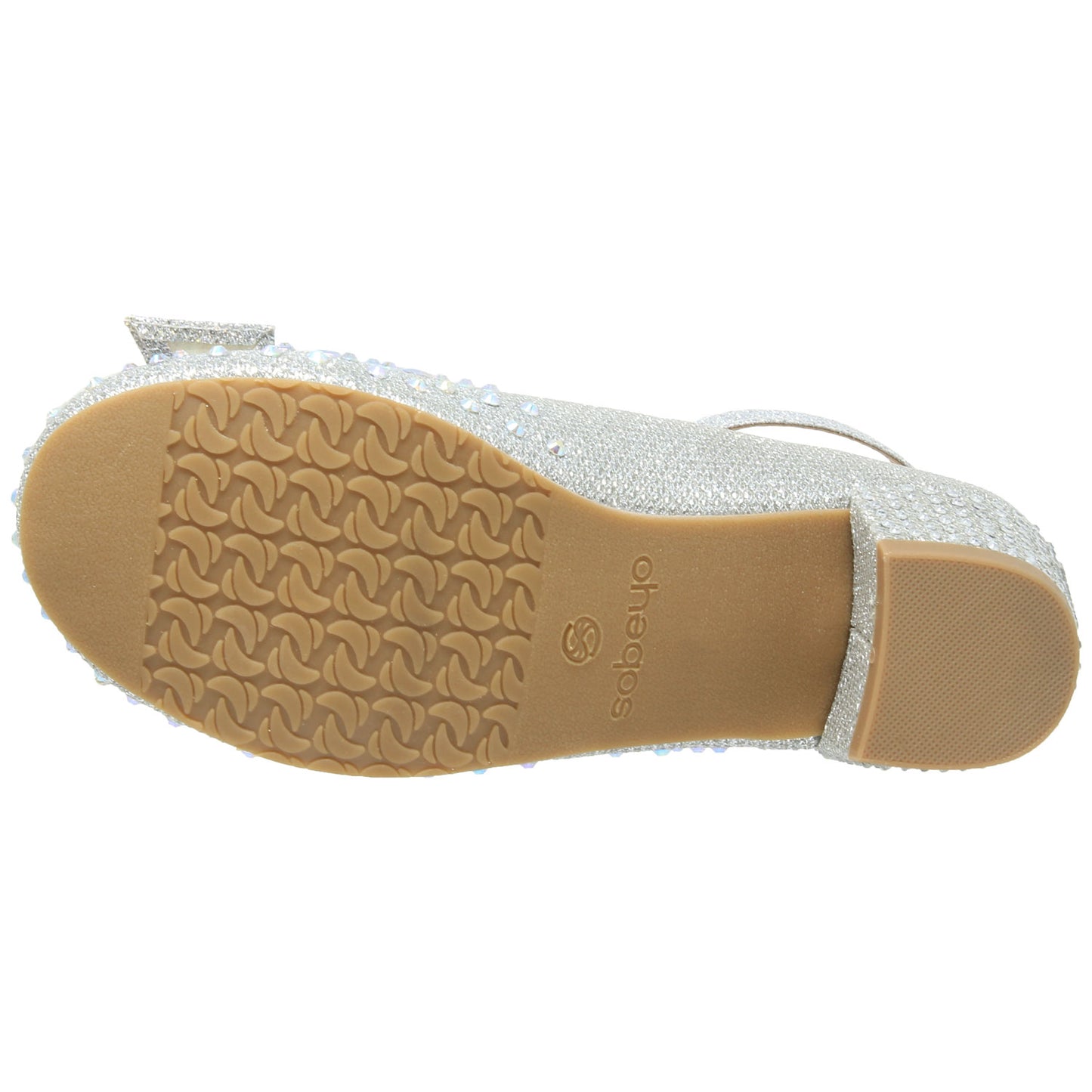 Toddler & Youth Glitter Bow Mary Jane Pump