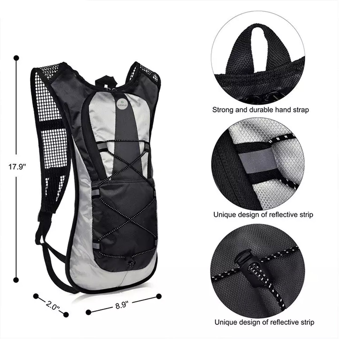 SOBEYO Hydration Backpack Waterproof /W 2L Reservoir