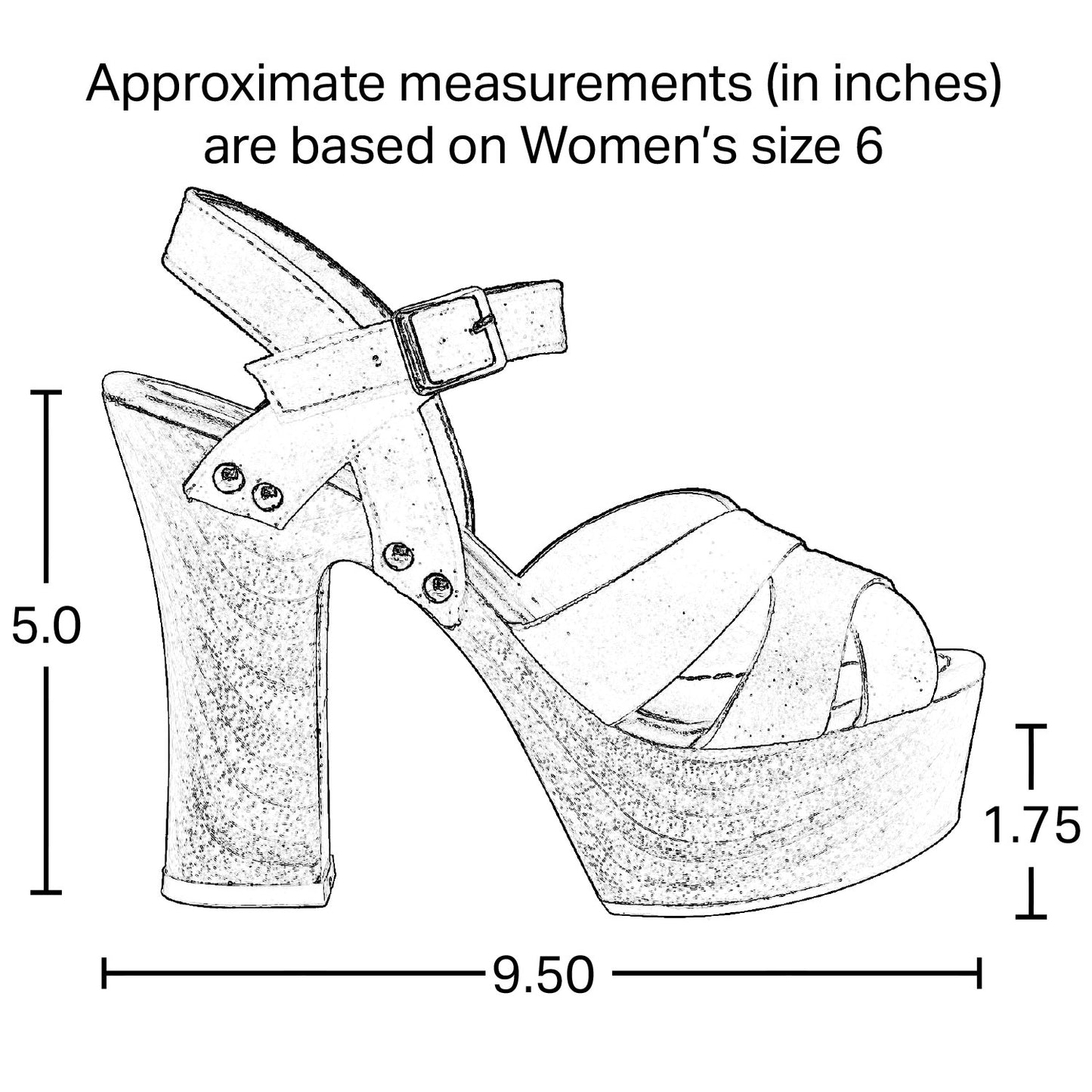 Ankle Strap High Heel Platform Sandal