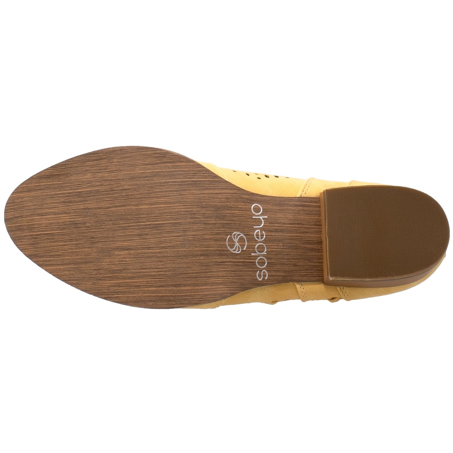 SOBEYO Perforated Block Heel Western Bootie