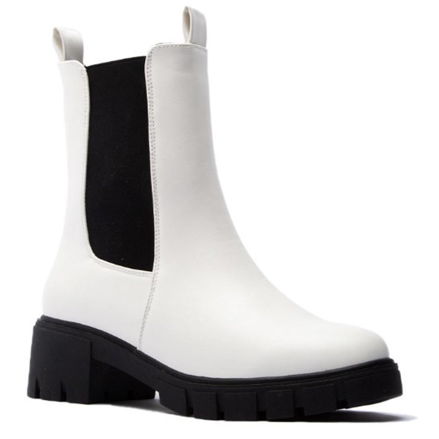 Women's Chunky Platform Chelsea Elastics Boots