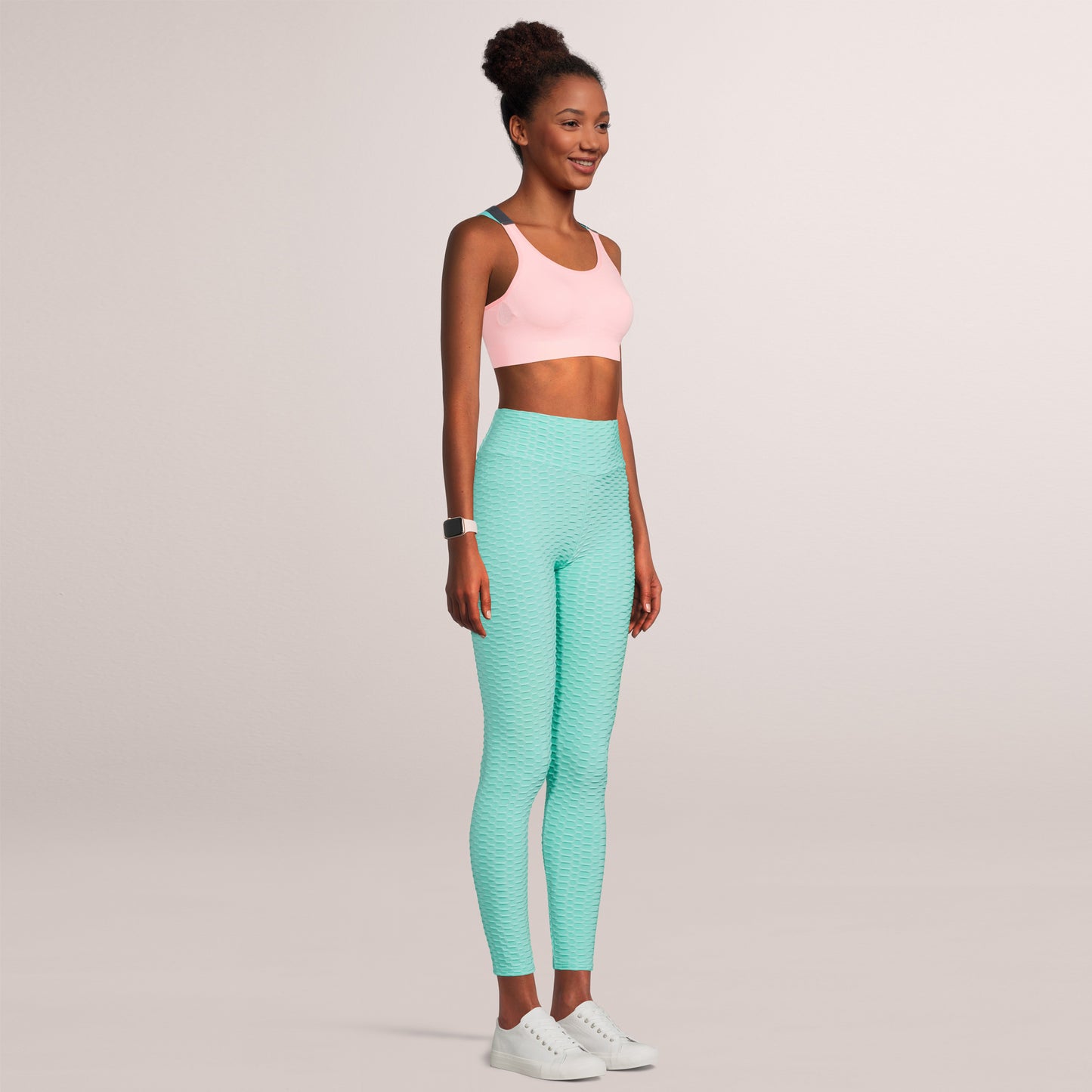 SOBEYO Womens' Legging Bubble Stretchable Mint