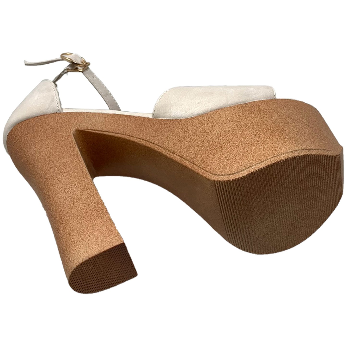 SOBEYO Women Platform Sandals Chunky Heel Closed Back Strap