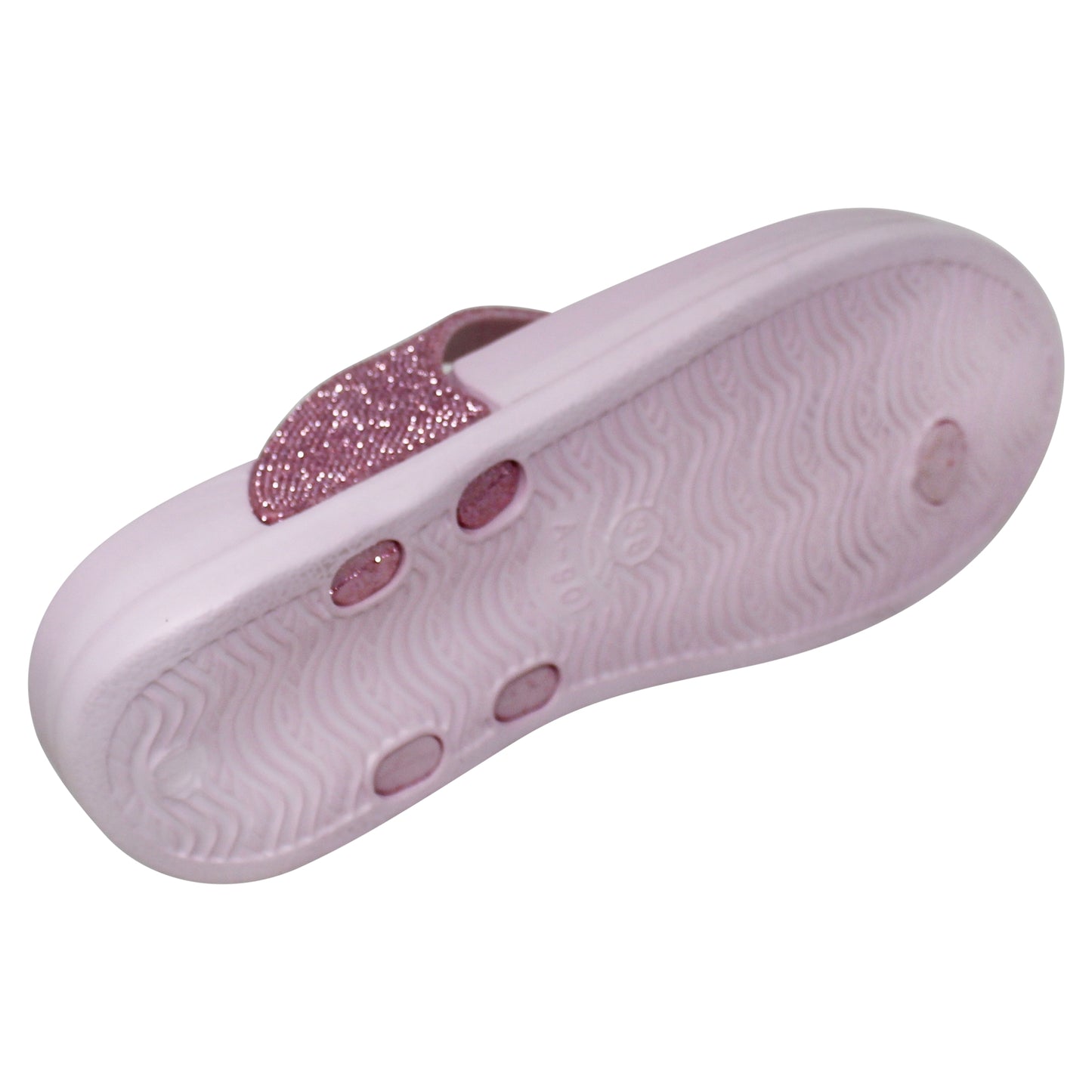 SOBEYO Womens Flat Platform Sandals Light-Weight Glitter Flip Flop Thong Pink