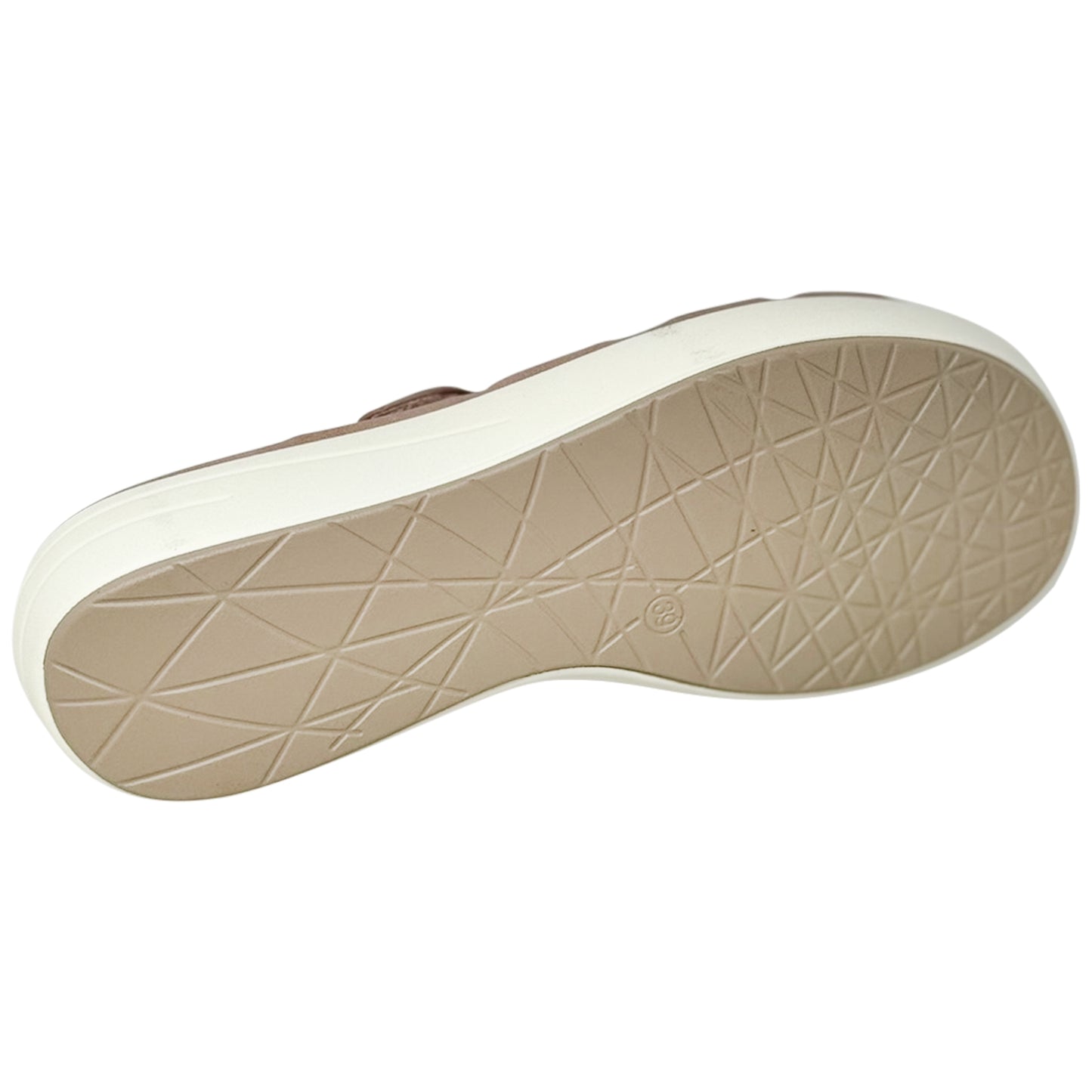 SOBEYO Strappy Buckle Platform Cushion Sandals Rusky Pink