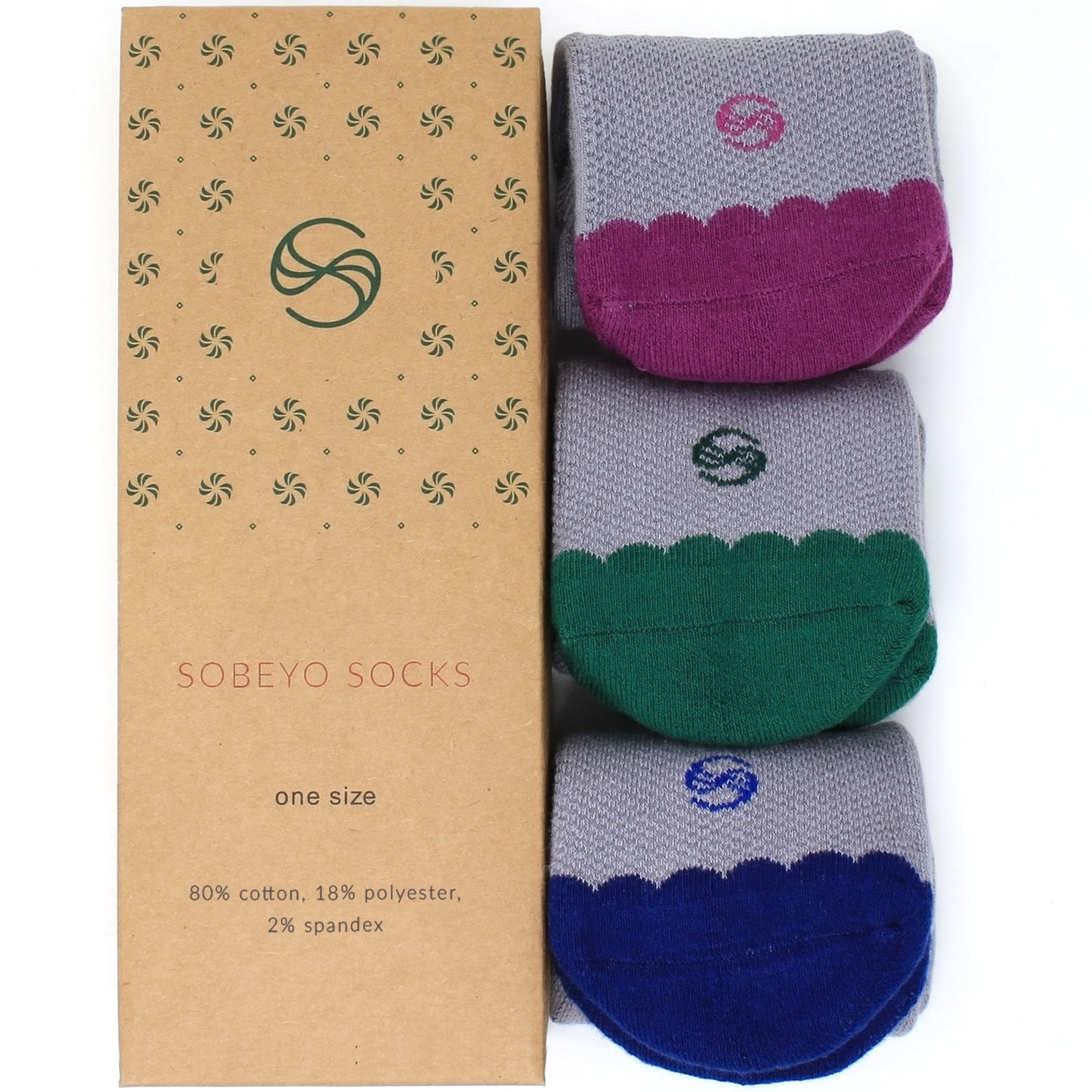 Scalloped No Show Performance Sock - 3 Pack
