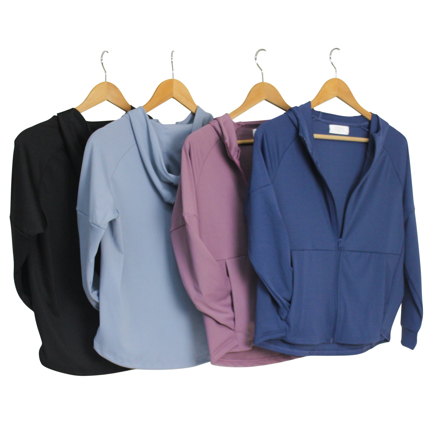 SOBEYO Full-Zip Jacket Lightweight Breathable Yoga Fitness Work-out sport Hoodies Blue