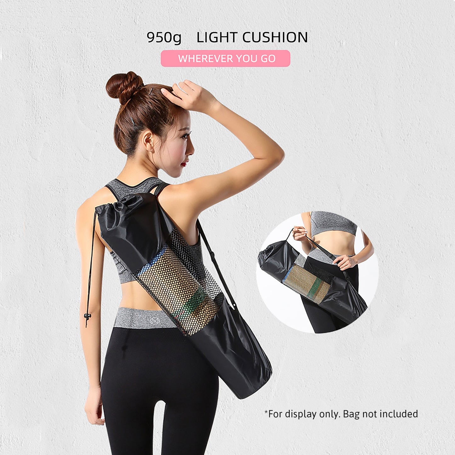 SOBEYO Yoga Mats Double Layers Eco Friendly TPE 1/4 inch