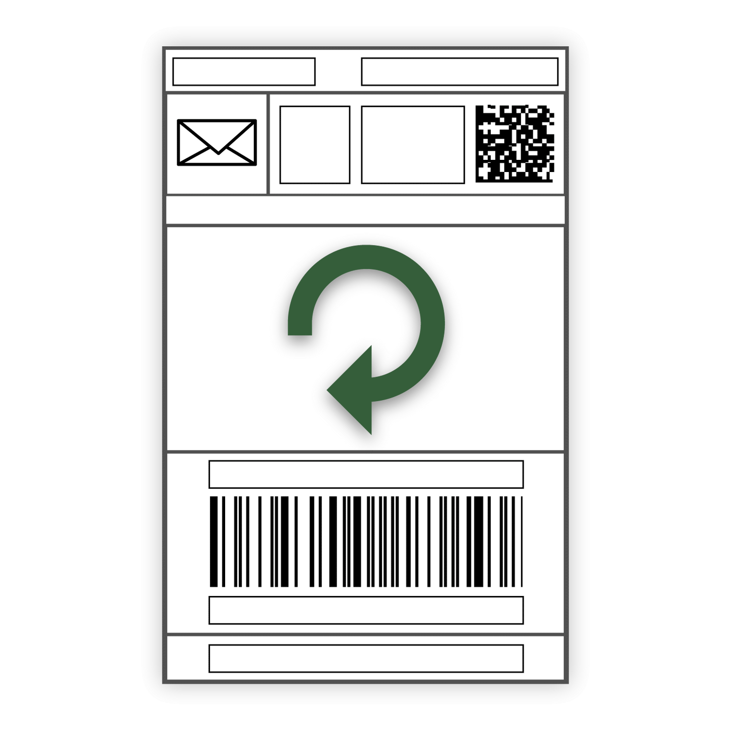 Return Shipping Label (Please enter original order information in Special Instruction Box)