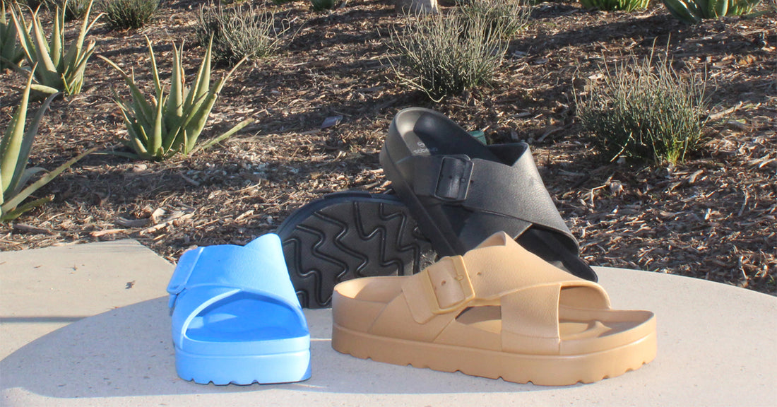 SOBEYO cushion slides flip flops platform sandals