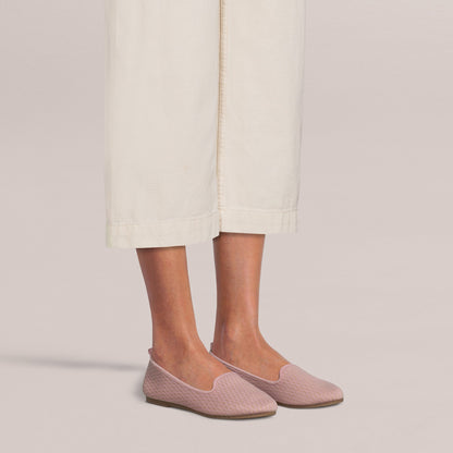 SOBEYO Ballet Flats Sweater Soft Rubber Sole Slip-On Casual Shoes