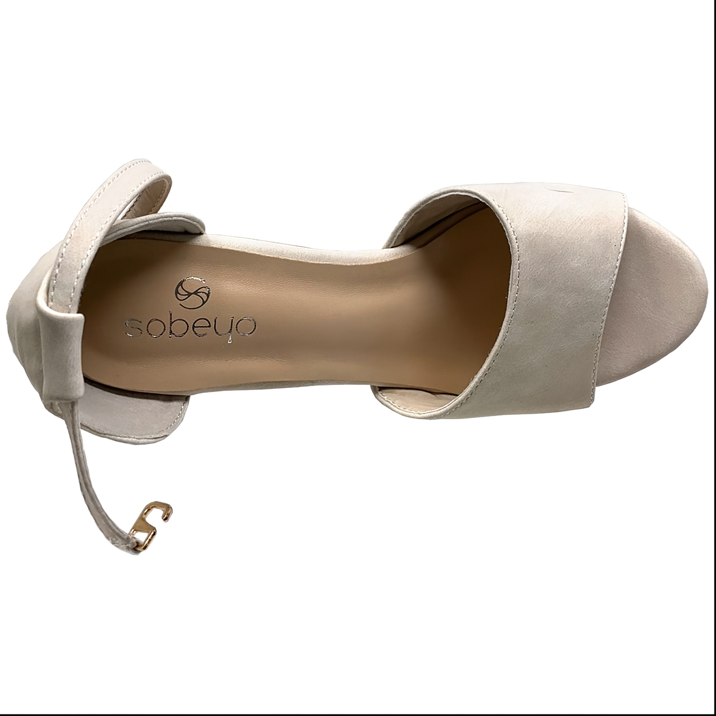 SOBEYO Women Platform Sandals Chunky Heel Closed Back Strap