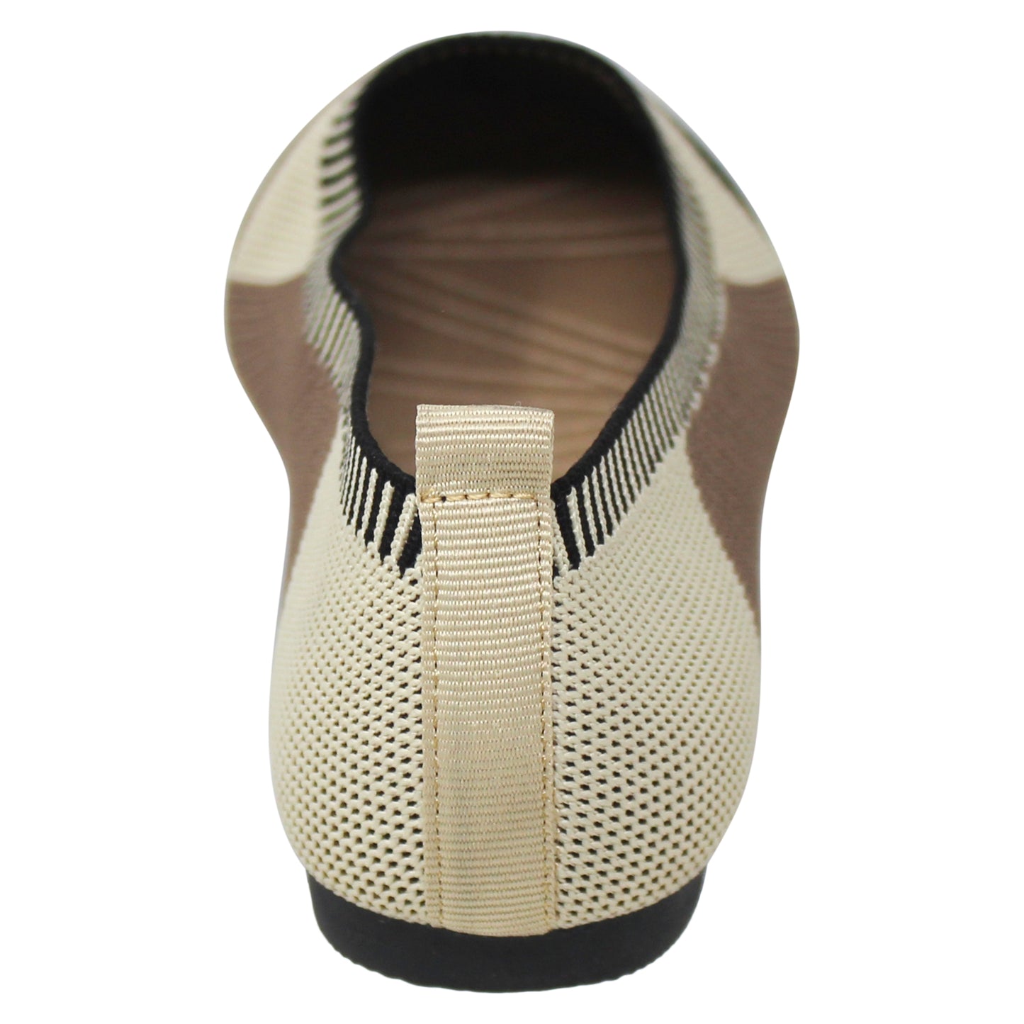 SOBEYO Ballet Flats Sweater Soft Rubber Sole Slip-On Casual Shoes