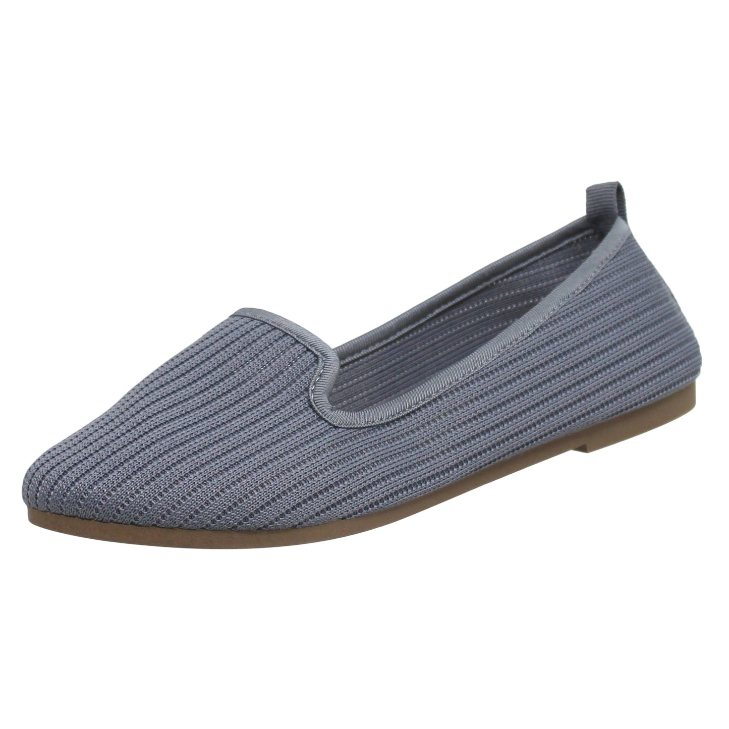 SOBEYO Ballet Flats Sweater Soft Rubber Sole Slip-On Casual Shoes