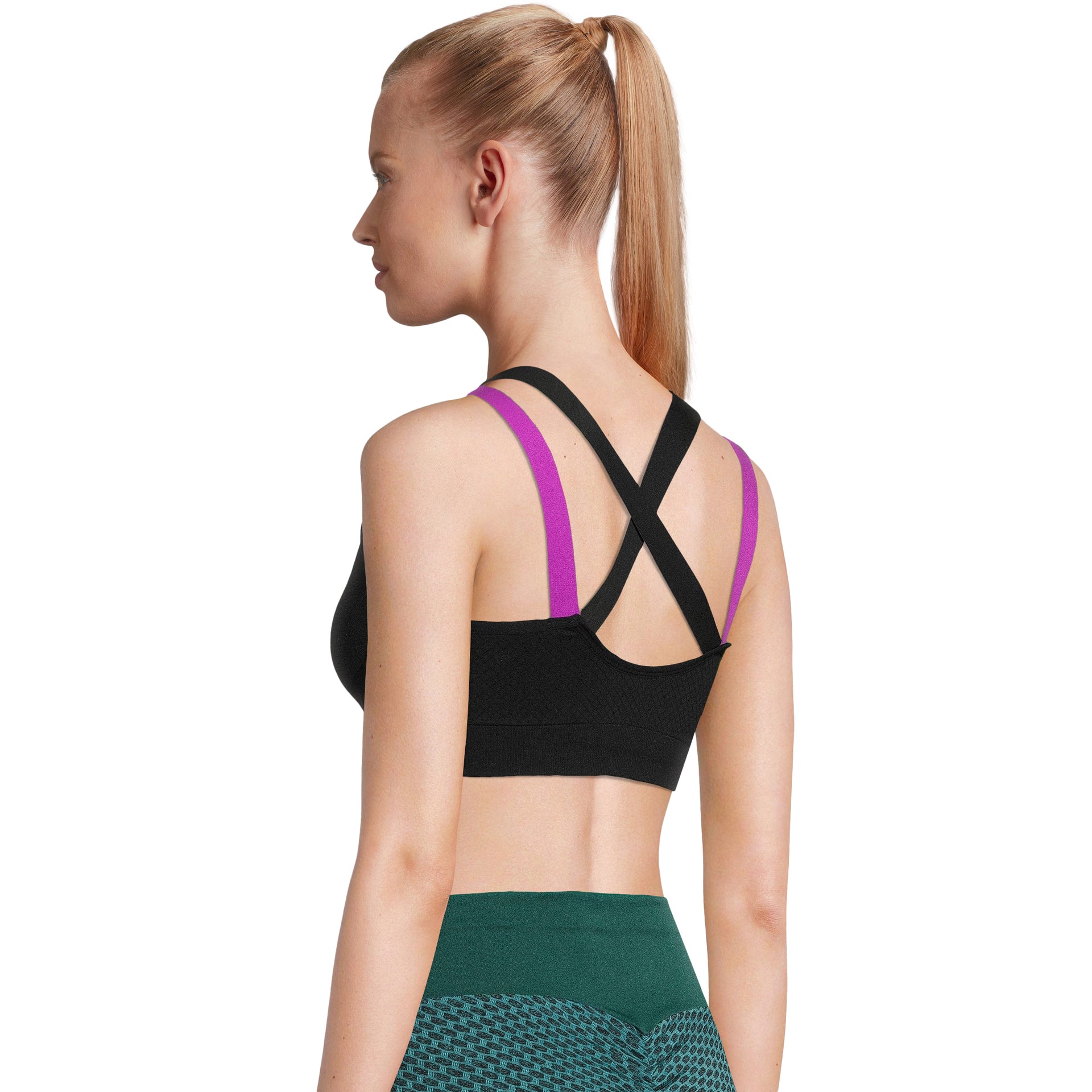 dianhelloya sports bras for women Adjustable Straps Pads Wire Free