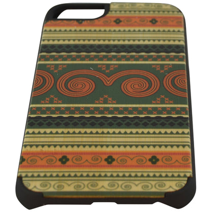 Wooden Case iPhone 6 Hard Bumper Colorful Circle Pa Mix