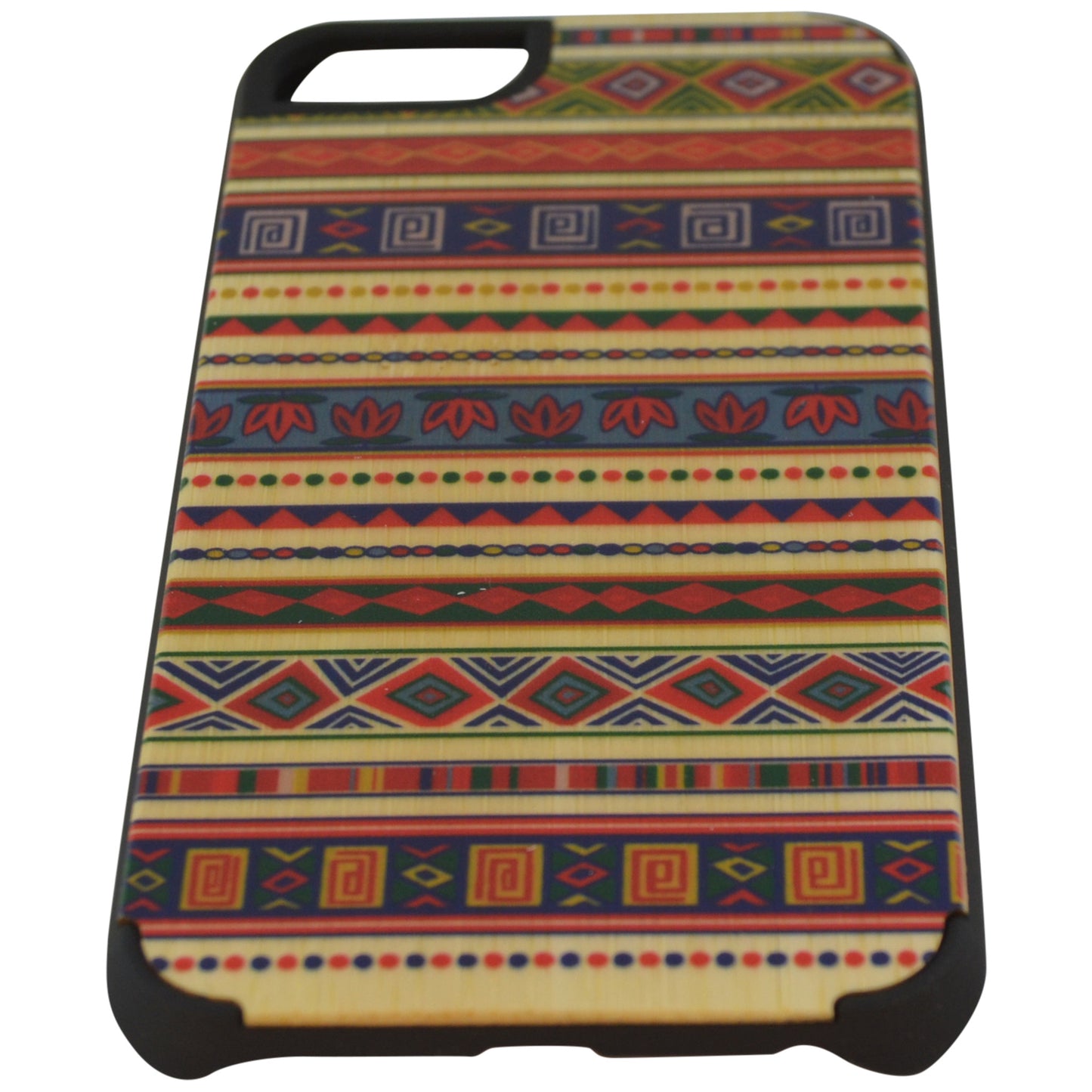 Wooden Case iPhone 6 Hard Bumper Colorful Tribal Pa Mix
