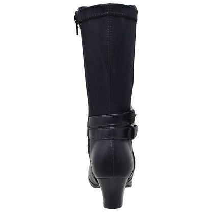 Toddler & Youth Strappy Heeled Mid Calf Boot