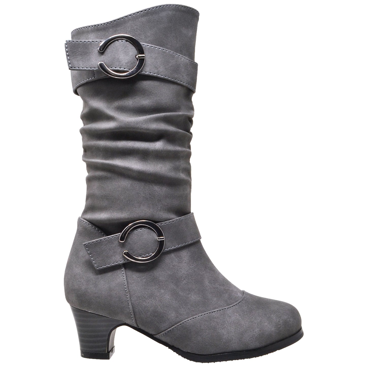 Toddler & Youth Slouch Heeled Mid Calf Boot