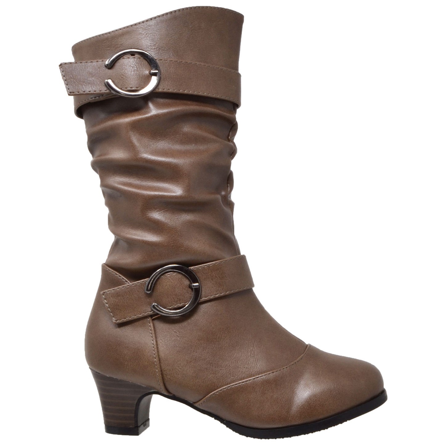 Toddler & Youth Slouch Heeled Mid Calf Boot