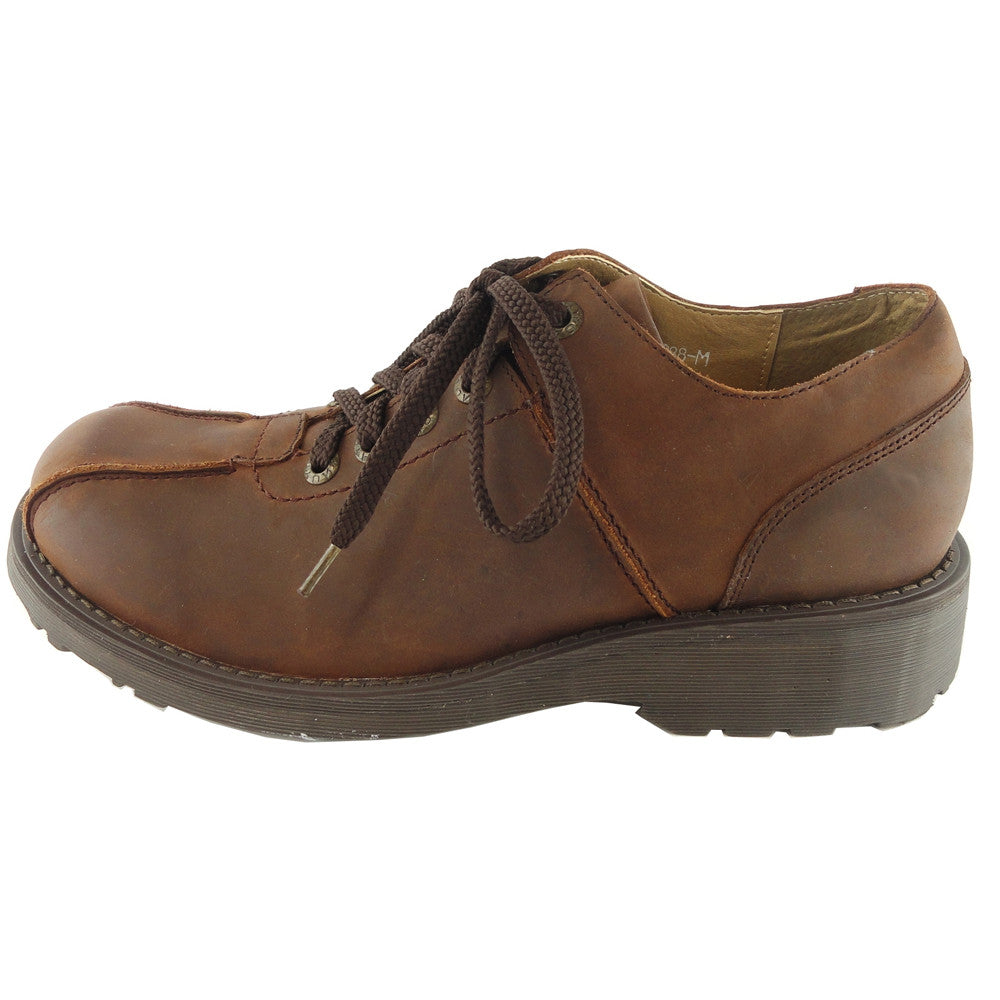 Mens Lace Up Casual Shoes Brown