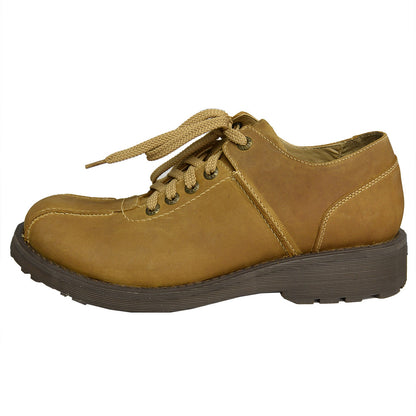 Mens Lace Up Casual Shoes Tan