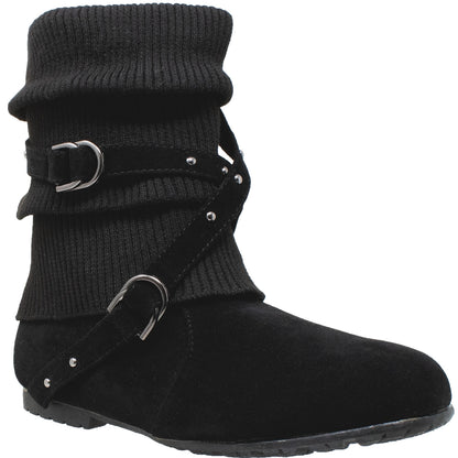 Strappy Knit Ankle Boot
