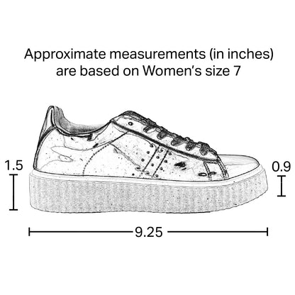 SOBEYO Women's Sneakers Lace-up 6 Eyelets Platform Patent Shoes Black Patent