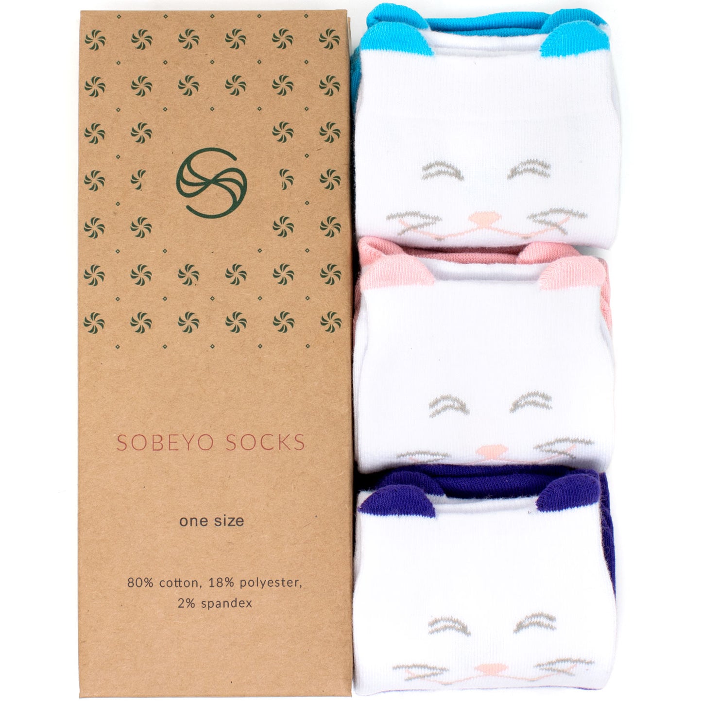 Cat Knee High Sock - 3 Pack